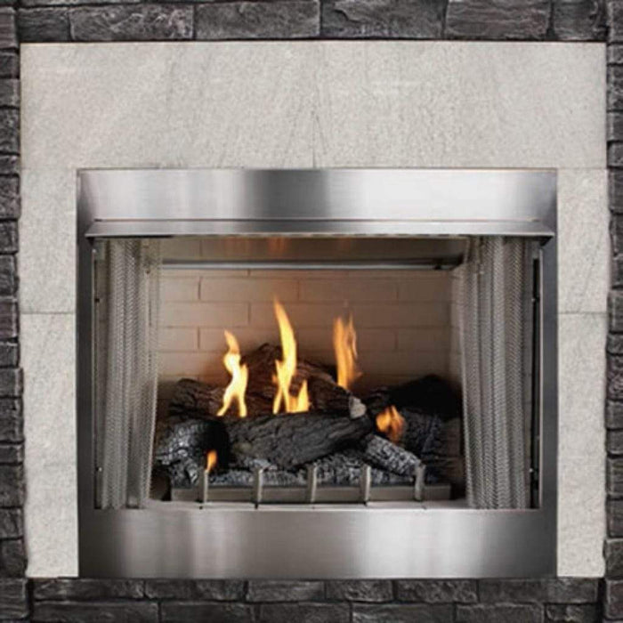 Empire Carol Rose Coastal 42" Stainless Steel Millivolt Control, Propane Gas Traditional Premium Outdoor Fireplace Empire Comfort Systems