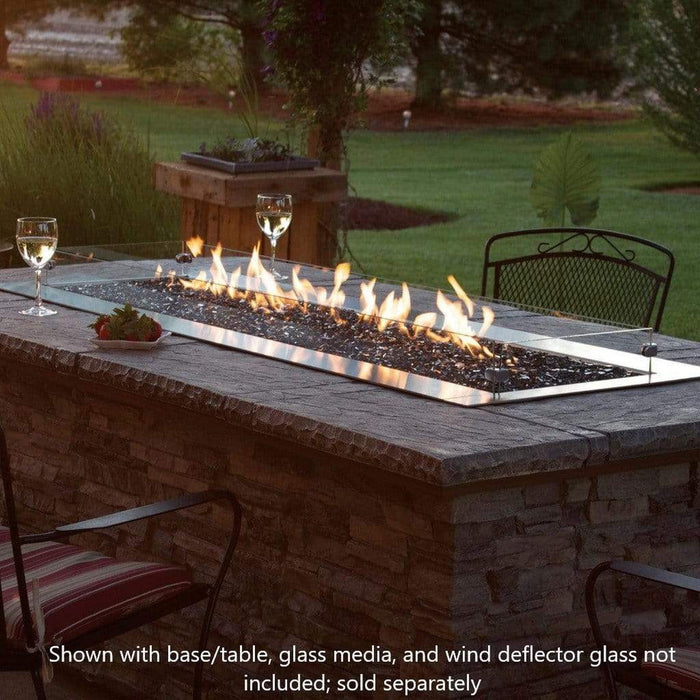 Empire Carol Rose Coastal 48" Stainless Steel Manual Control, Propane Gas Outdoor Linear Fire Pit