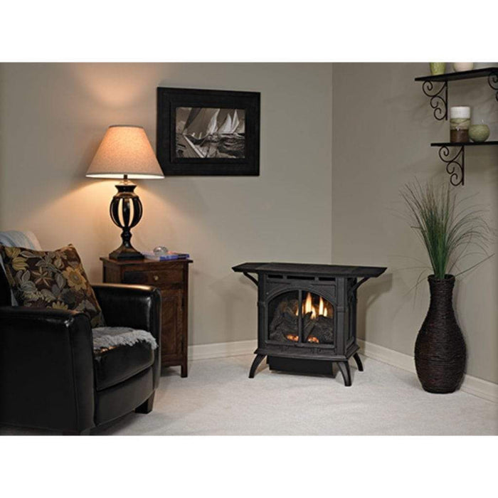 Empire Spirit 22" 10,000 BTU Matte Black Finish Millivolt Control With On/Off Switch, Propane Gas Vent Free Cast Iron Small Stove