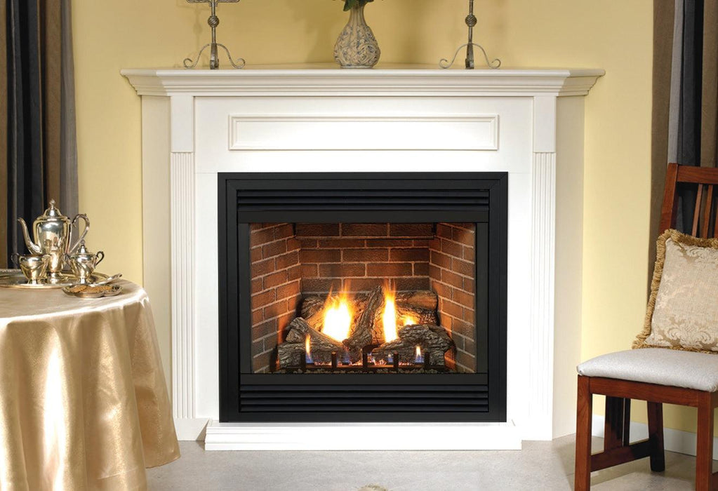 Empire Tahoe 48" Intermittent Pilot Control With On/Off Switch and Blower, Propane Gas Direct Vent Premium Fireplace