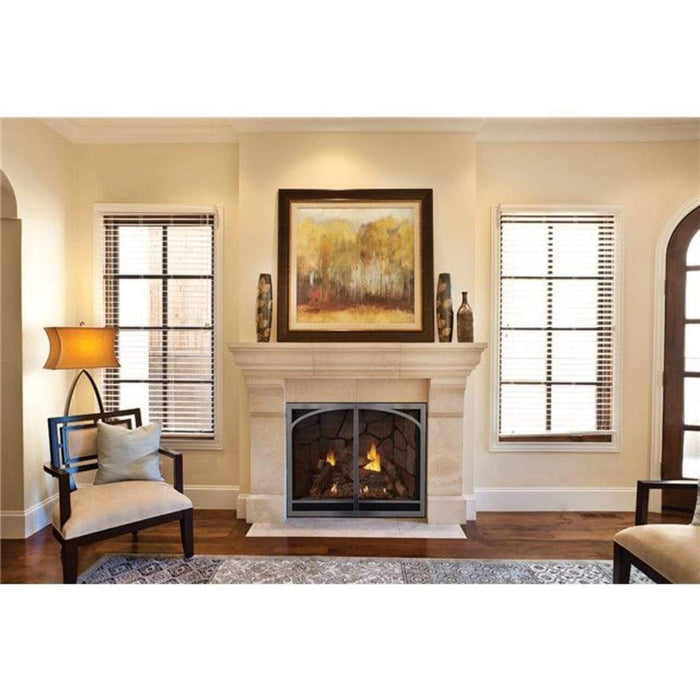 Empire Tahoe Clean Face 36" Millivolt Control With On/Off Switch, Propane Gas Direct Vent Traditional Luxury Fireplace