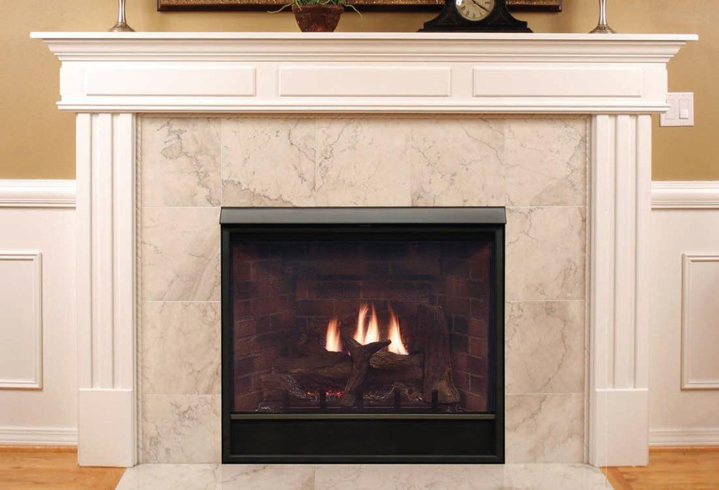 Empire Tahoe Clean Face 42" Millivolt Control With On/Off Switch, Propane Gas Direct Vent Deluxe Fireplace