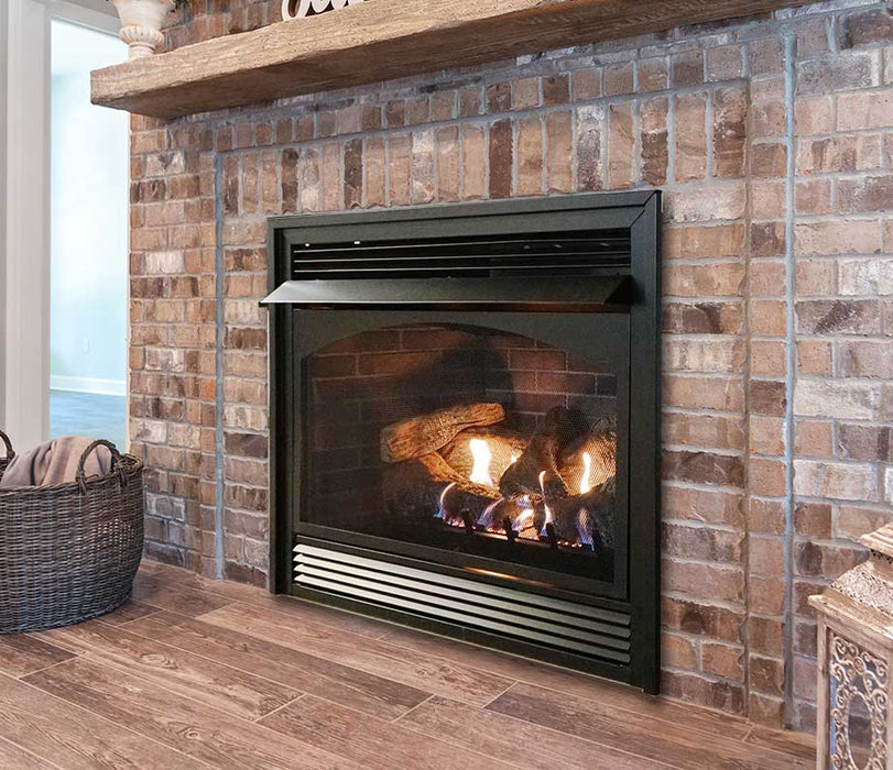 Empire Vail 36" Intermittent Pilot Control With On/Off Switch, Propane Gas Vent Free Premium Fireplace