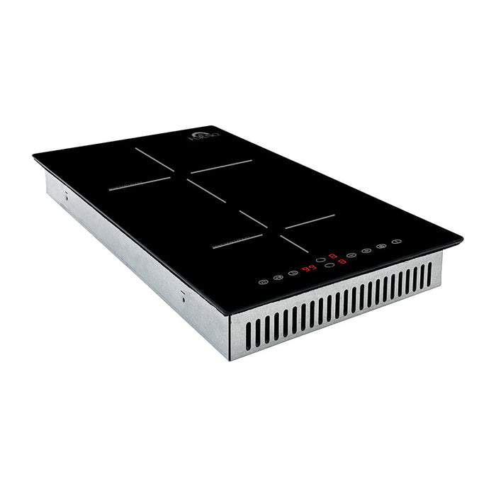 Forno  Parco 12-Inch Induction Cooktop, 2 Zones, 3600W, Touch Control, 9 Power Levels & Booster Function  (FCTIN0583-12)