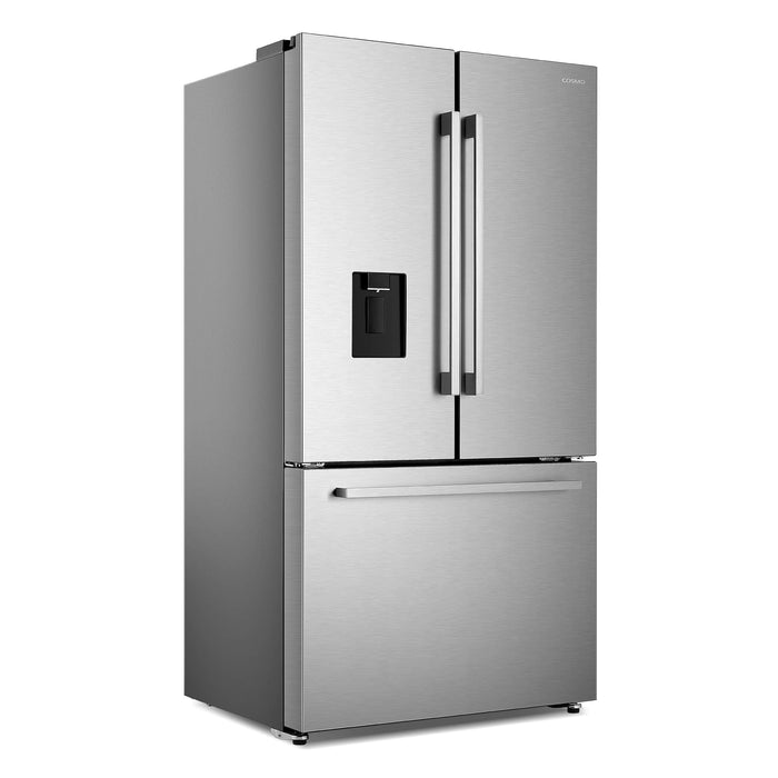 Cosmo 4-Piece Appliance Package - 30-Inch Electric , Dishwasher, Refrigerator with Water Dispenser and Over-the- Microwave in Stainless Steel (COS-4PKG-624)