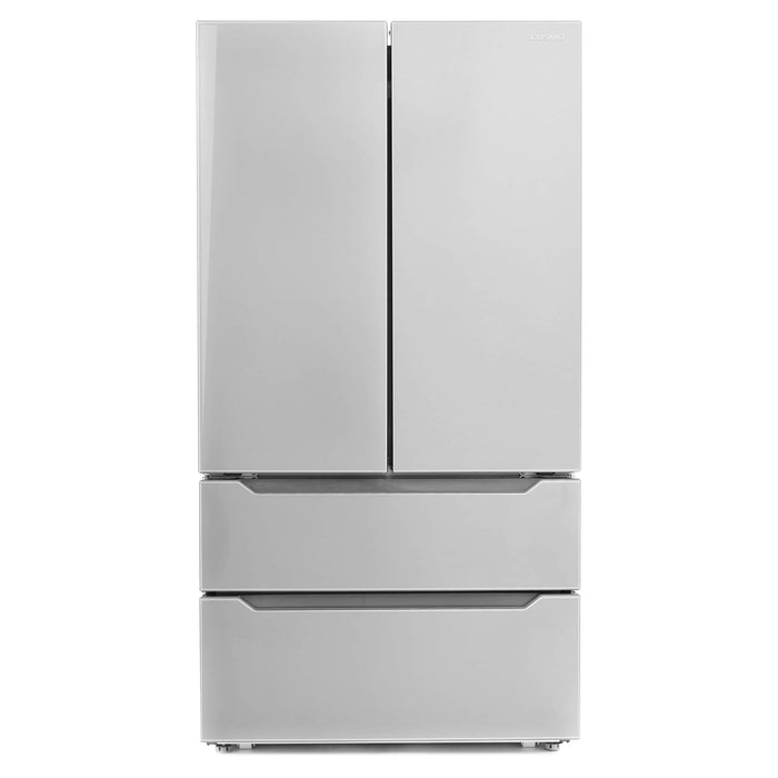 Cosmo 4-Piece Appliance Package - 30-Inch Gas Range, Island Range Hood, Dishwasher, and Refrigerator in Stainless Steel (COS-4PKG-051)