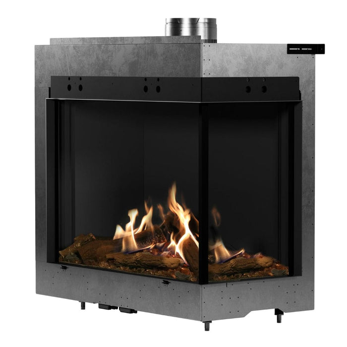 Faber MatriX 3326 Series Two-sided Right-facing Built-in Gas Fireplace