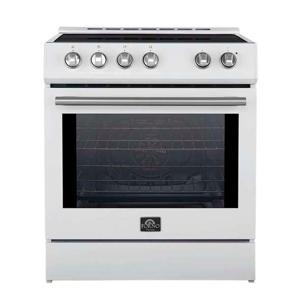 Forno Leonardo Espresso 30 Inch Slide-In White Induction Range FFSIN0982-30WHT