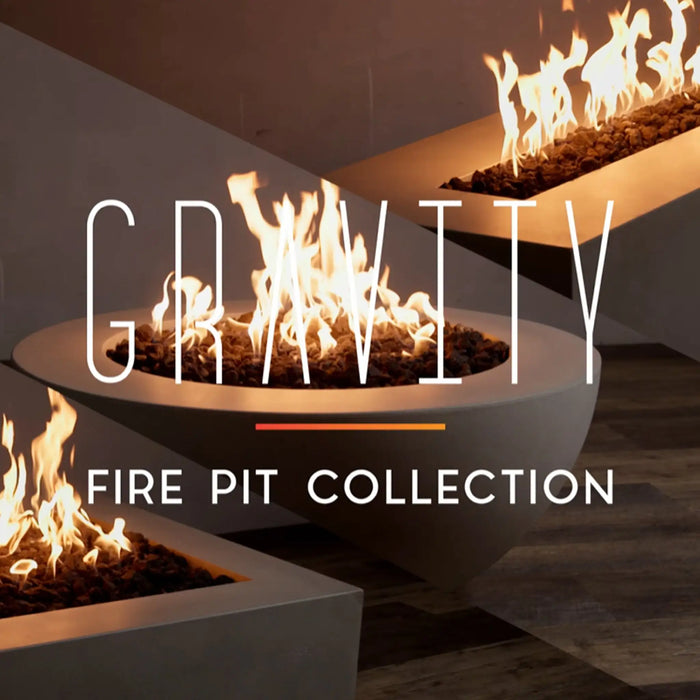 Starfire Designs Gravity 60" x 24" Linear Concrete Gas Fire Pit