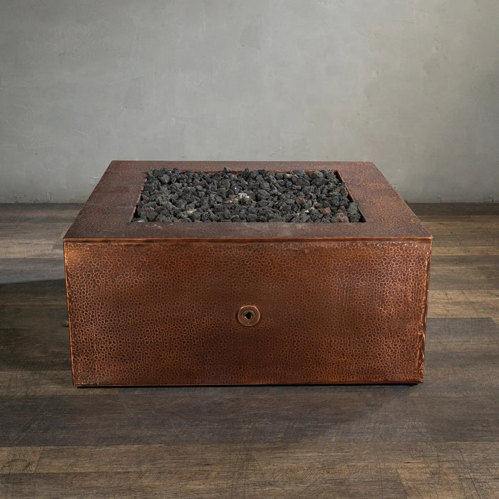 Gravity Moreno 36" W Square Copper Fire Pit - MORGRV363616 by Starfire Designs