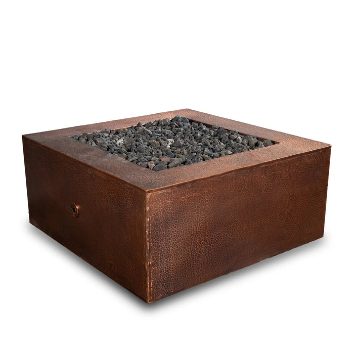 Gravity Moreno 36" W Square Copper Fire Pit - MORGRV363616 by Starfire Designs