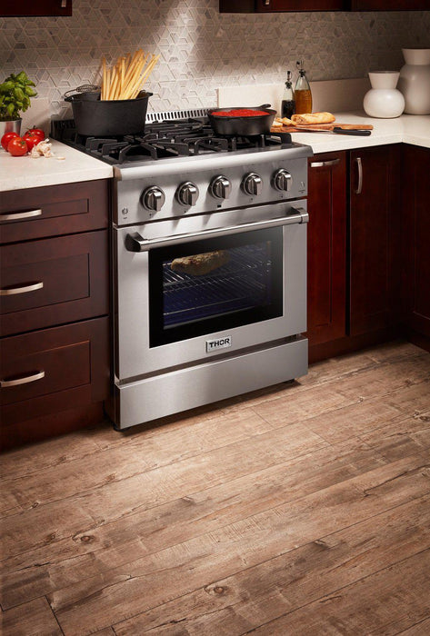 Thor Kitchen 30 in. 4.2 cu. ft. Professional Propane Gas Range in Stainless Steel, HRG3080ULP