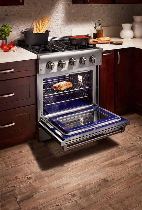 Thor Kitchen 30 in. 4.2 cu. ft. Professional Propane Gas Range in Stainless Steel, HRG3080ULP