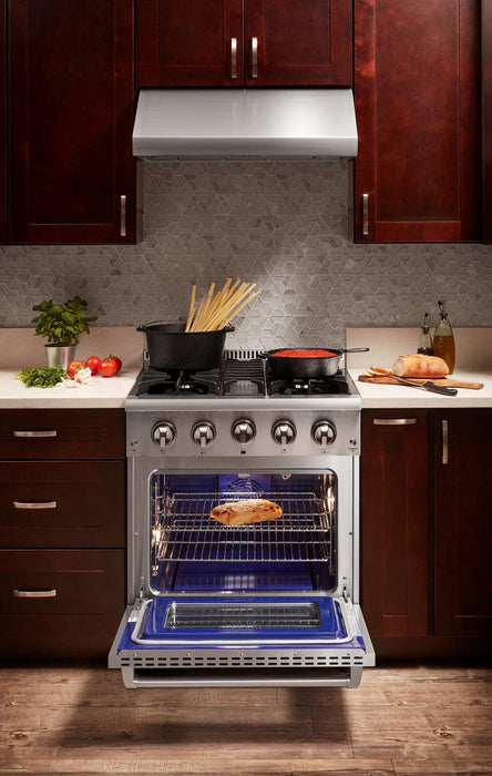 Thor Kitchen 30 in. 4.2 cu. ft. Professional Propane Gas Range in Stainless Steel, HRG3080ULP