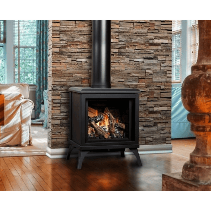 Kingsman FDV200S 23" Freestanding Millivolt Control, Natural Gas Direct Vent Stove (FDV200SN)