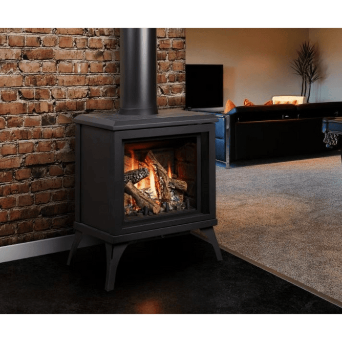 Kingsman FDV200S 23" Freestanding Millivolt Control, Natural Gas Direct Vent Stove (FDV200SN)