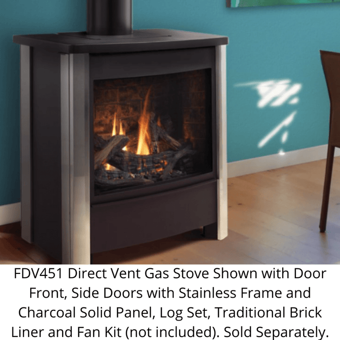 Kingsman 26" FDV451 Free Standing Direct Vent Gas Stove (FDV451N)