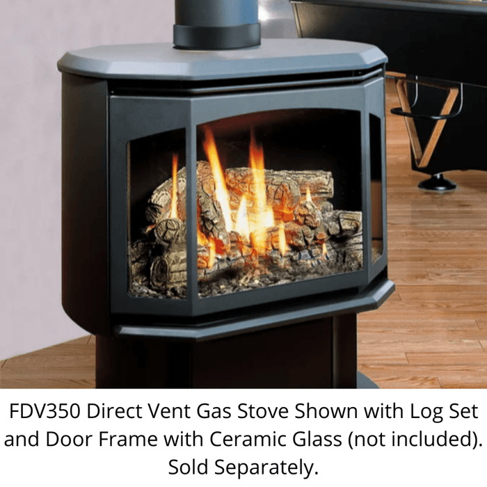 Kingsman FDV350 27" Freestanding Intermittent Pilot Proflame 2, Natural Gas Direct Vent Stove FDV350NE2