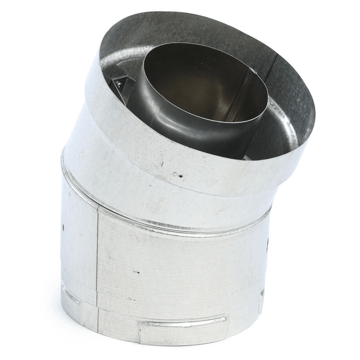 Kingsman 4x6-5/8" DuraVent Sloped Flue Stove Pipe Adapter for Fireplaces