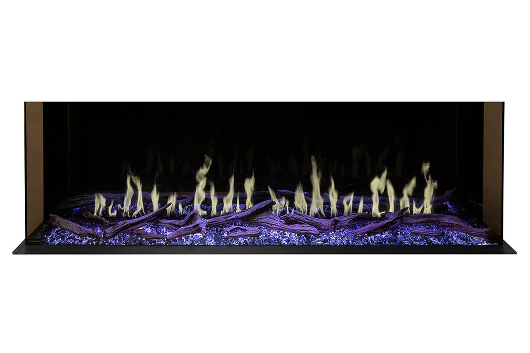 Modern Flames Orion Multi 73'' Heliovision Electric Fireplace Wall Mount Studio Suite | Driftwood Gray