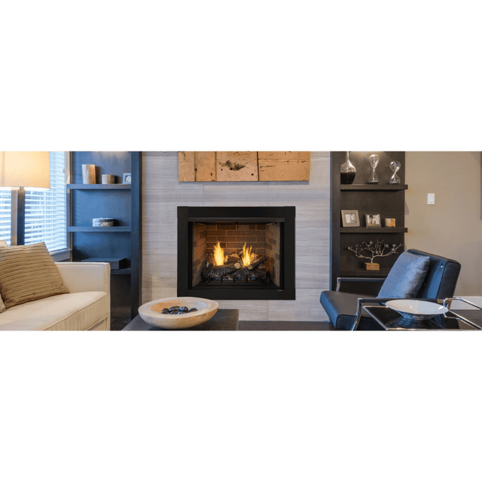 Monessen 32" Attribute Universal Circulating Vent Free Firebox with Radiant Face and Multitonal Brown/Gray Reversible Interior Panels