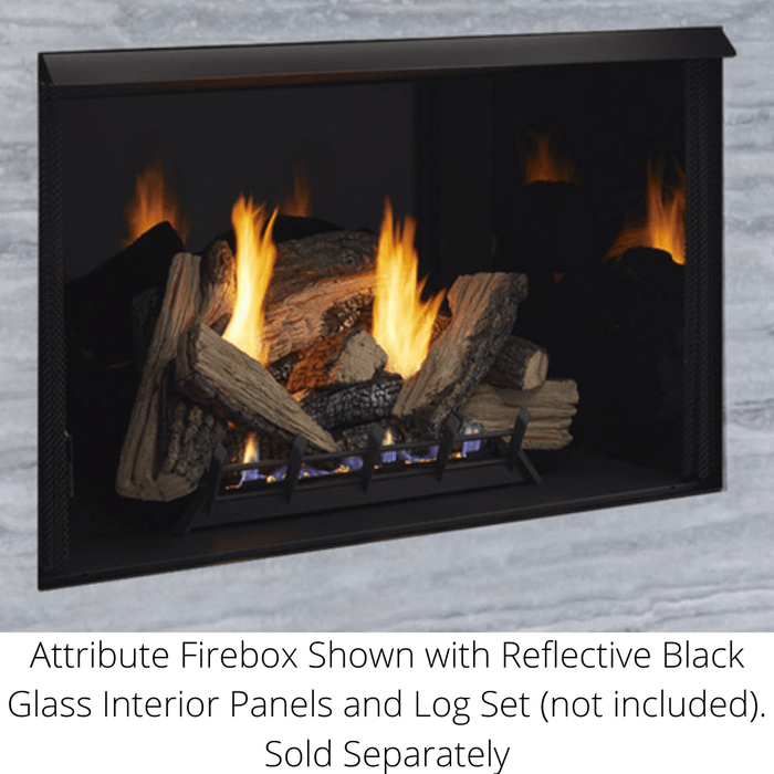 Monessen 32" Attribute Universal Circulating Vent Free Firebox with Radiant Face and Multitonal Brown/Gray Reversible Interior Panels