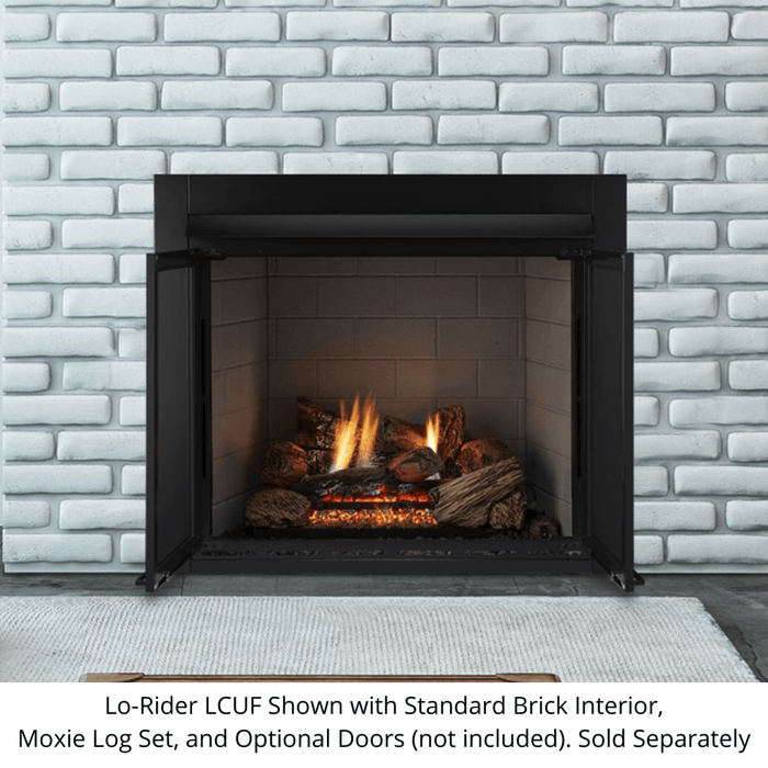 Monessen 32" Lo-Rider LCUF Clean Face Vent Free Firebox with Traditional Refractory Firebrick