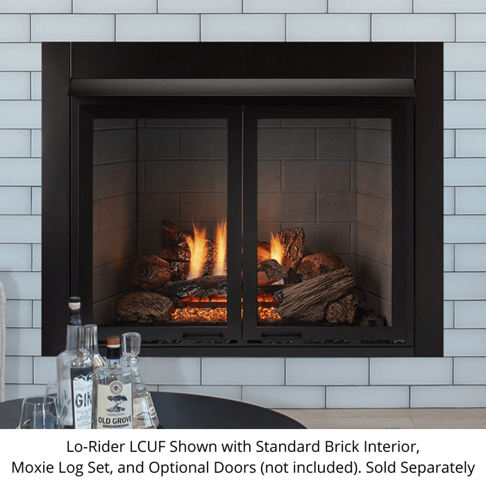 Monessen 32" Lo-Rider LCUF Clean Face Vent Free Firebox with Traditional Refractory Firebrick