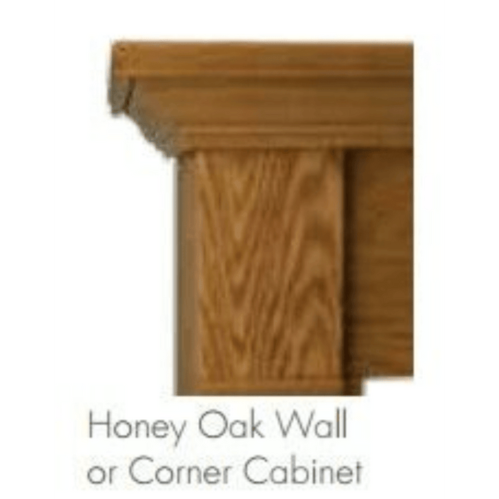 Monessen 32" Oak/Birch Surround Wall Mantel Cabinet with Hearth for Fireplaces