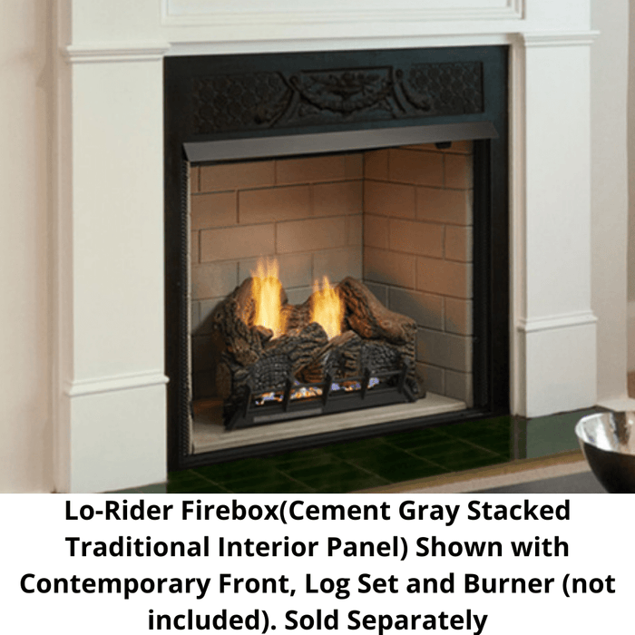 Monessen 42" Lo-Rider LCUF Clean Face Vent Free Gas Firebox with Interior Panels