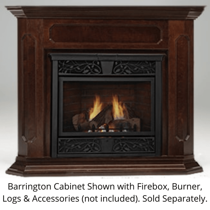 Monessen 52" Barrington Adjustable Wood Wall Cabinet for Model Symphony/VFC24 Fireplace