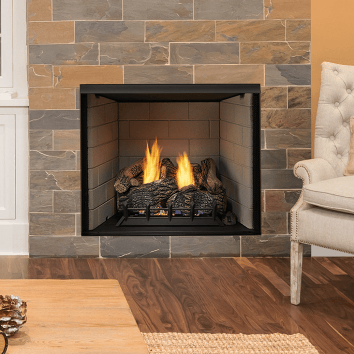 Monessen Exacta 32" Vent Free Circulating Clean Face Firebox with Herringbone Interior Panels