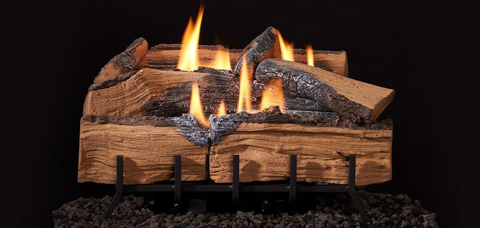 Monessen Mezmer Split 24" Log Set For Lumonessen Vent Free Burner