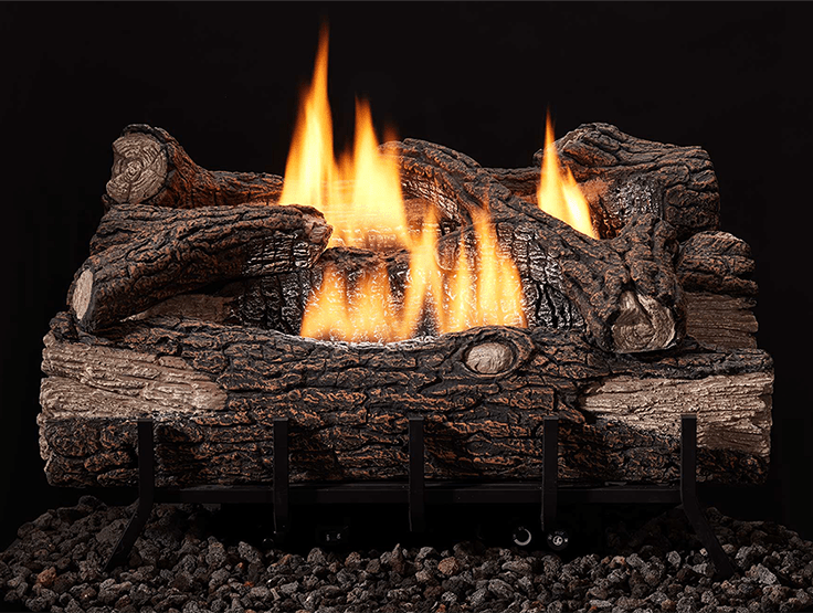 Monessen Mountain Oak 18" Gas Log Set For Lumonessen Vent Free Burner