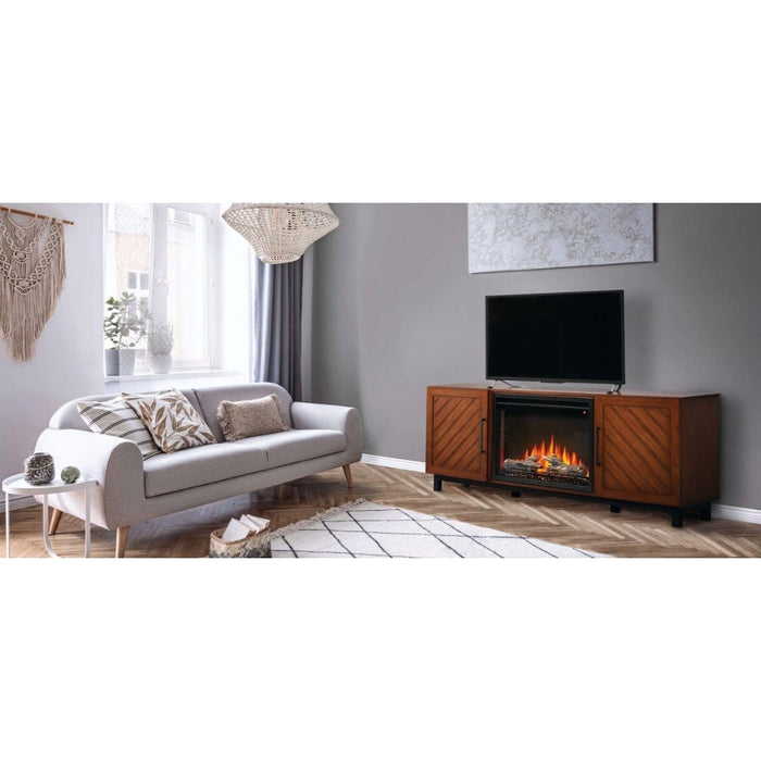 Napoleon Bella 65" Mantel Package with 26" Cineview Electric Firebox (Essential Series)