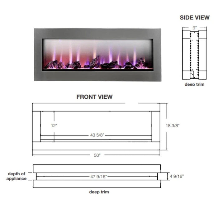 Napoleon Surround Accessory for 50" CLEARion Elite See-Through Electric Fireplace