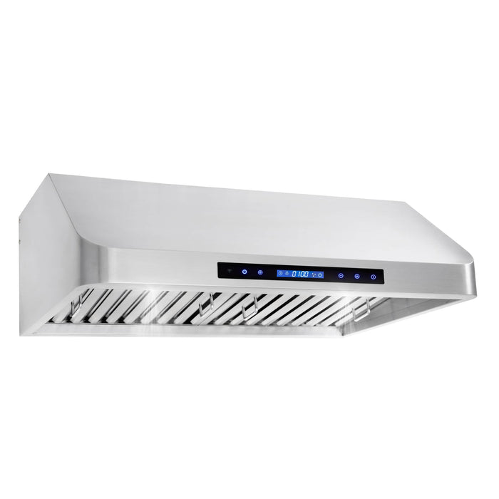 Cosmo 30-Inch 500 CFM Ducted Under Cabinet Range Hood in Stainless Steel (COS-QS75)