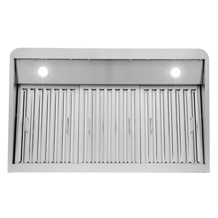 Cosmo 36-Inch 500 CFM Ducted Under Cabinet Range Hood in Stainless Steel (COS-QS90)