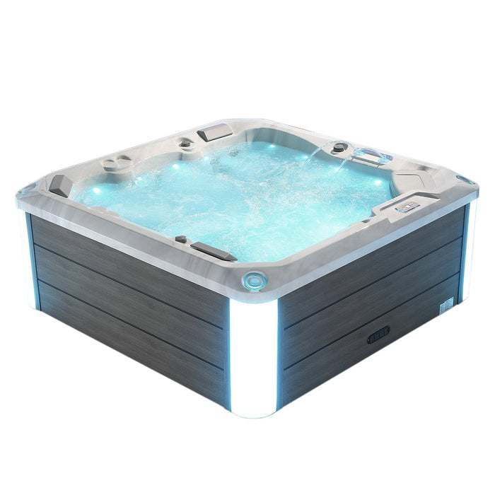 Freestanding Luxury 5-Person Square Outdoor Hot Tub EMPV-SPA3528