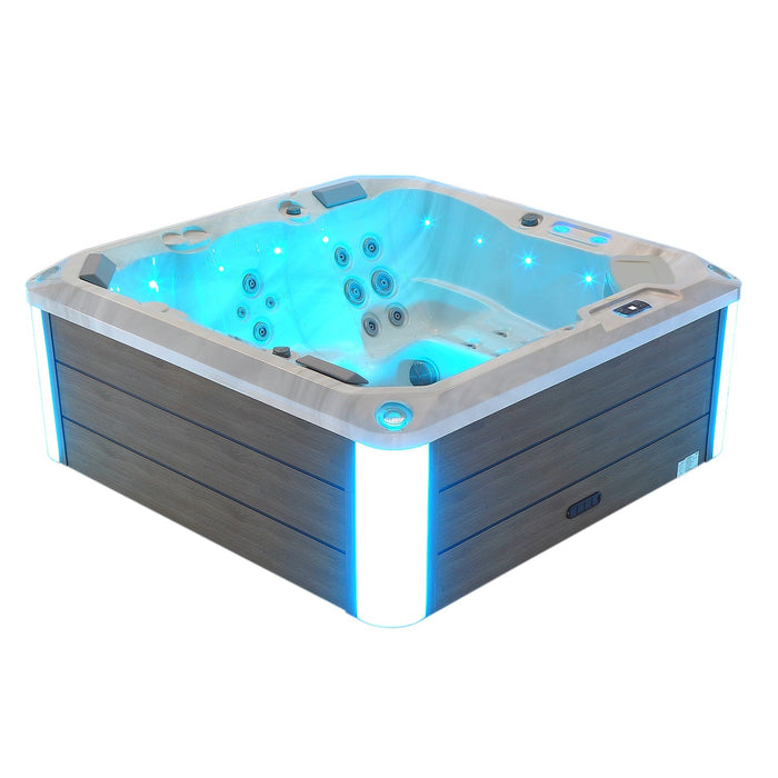 Freestanding Luxury 5-Person Square Outdoor Hot Tub EMPV-SPA3528