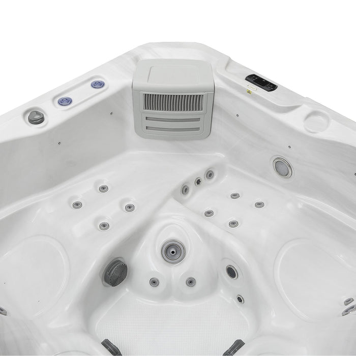 Freestanding Luxury 5-Person Square Outdoor Hot Tub EMPV-SPA3528