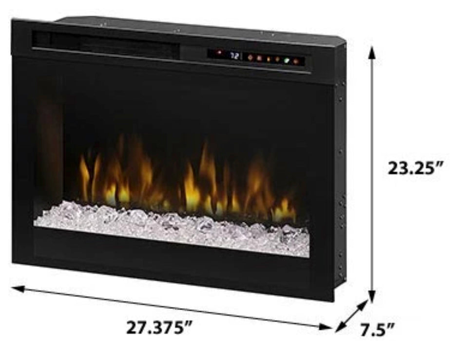 Dimplex 26" Multi-Fire XHD Electric Fireplace Insert w/ Acrylic Media Bed - XHD26G