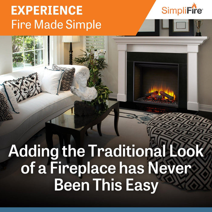 SimpliFire 30" Traditional Electric Built-In Fireplace