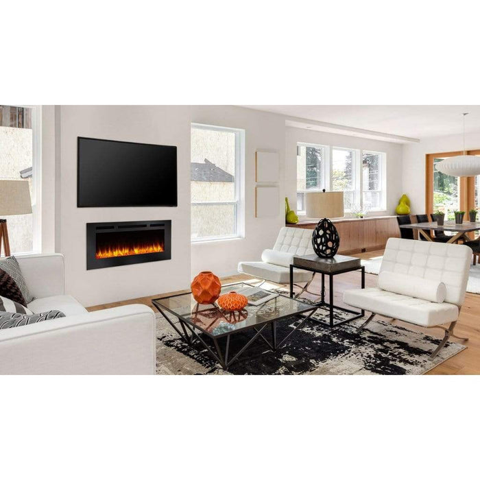 SimpliFire Allusion 48" Linear Electric Recessed Fireplace