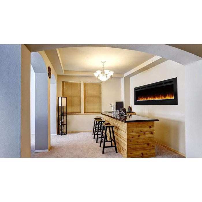 SimpliFire Allusion 84" Linear Electric Recessed Fireplace