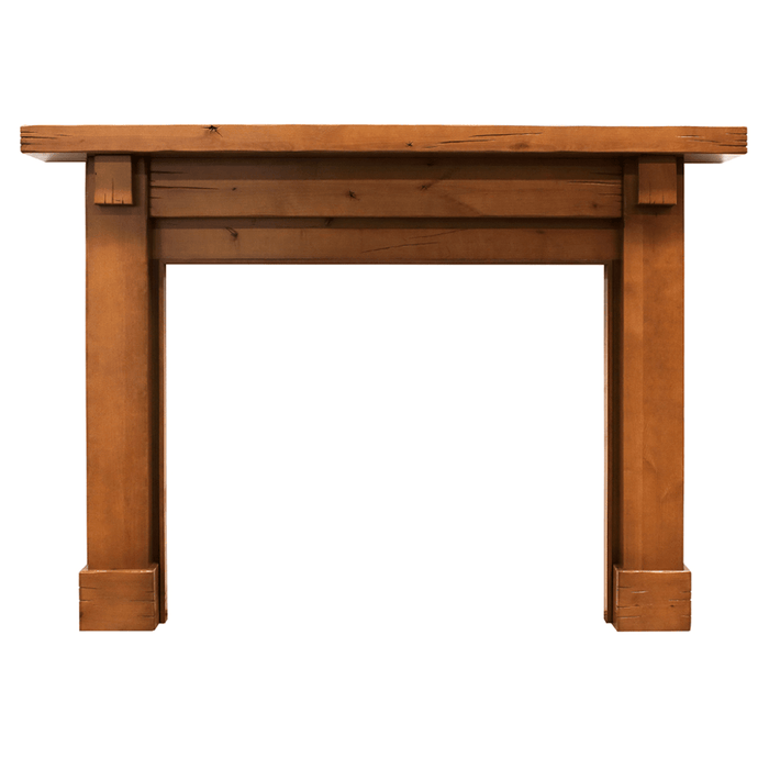 SimpliFire Battlefield B-Size Unfinished Distressed Knotty Alder Flush Mantel