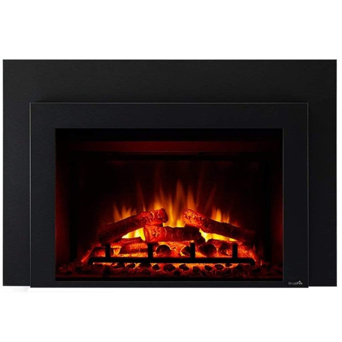 SimpliFire INS30-BK 30" Traditional Electric Built-In Fireplace Insert