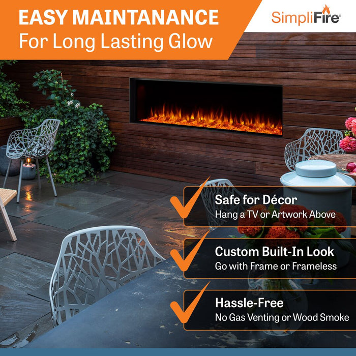 SimpliFire Forum 55" Outdoor Electric Fireplace