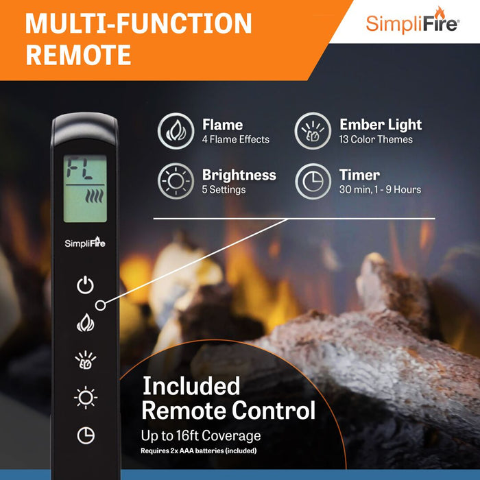 SimpliFire Forum 55" Outdoor Electric Fireplace