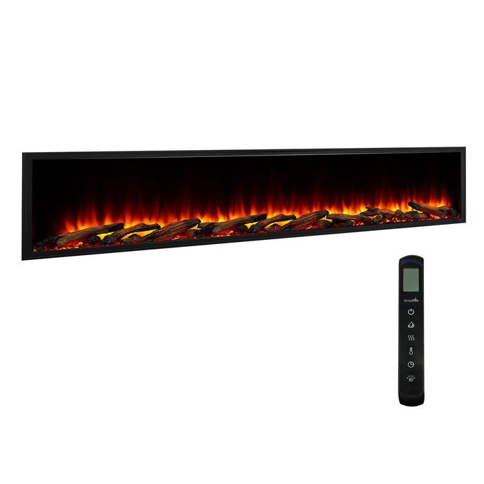 SimpliFire Scion 78" Linear Electric Built-In Fireplace